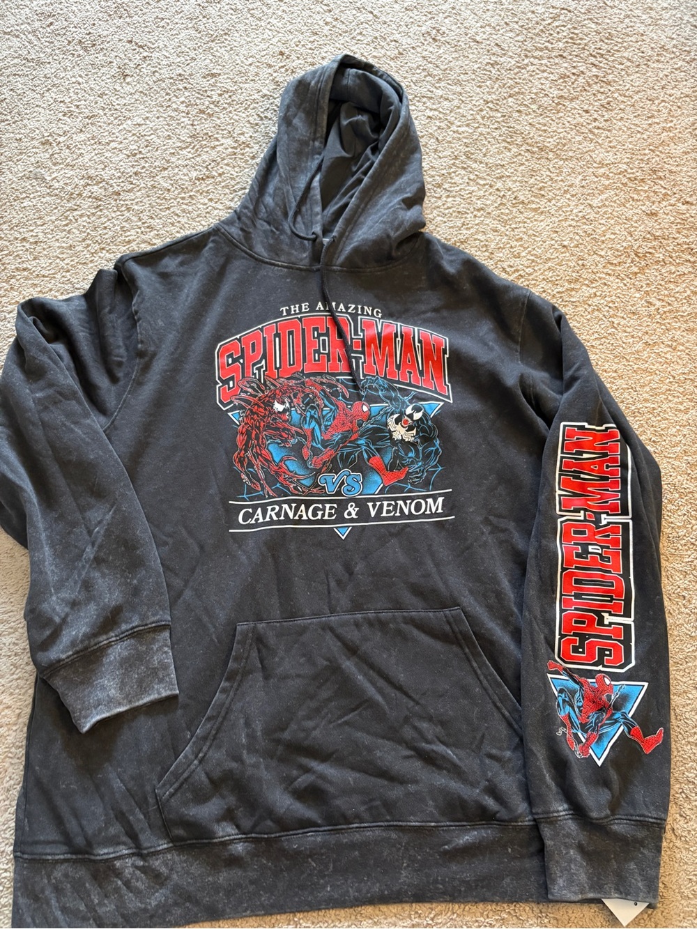 Marvel Spiderman VS Carbage & Venom Hoodie Mens Size XL - NWT